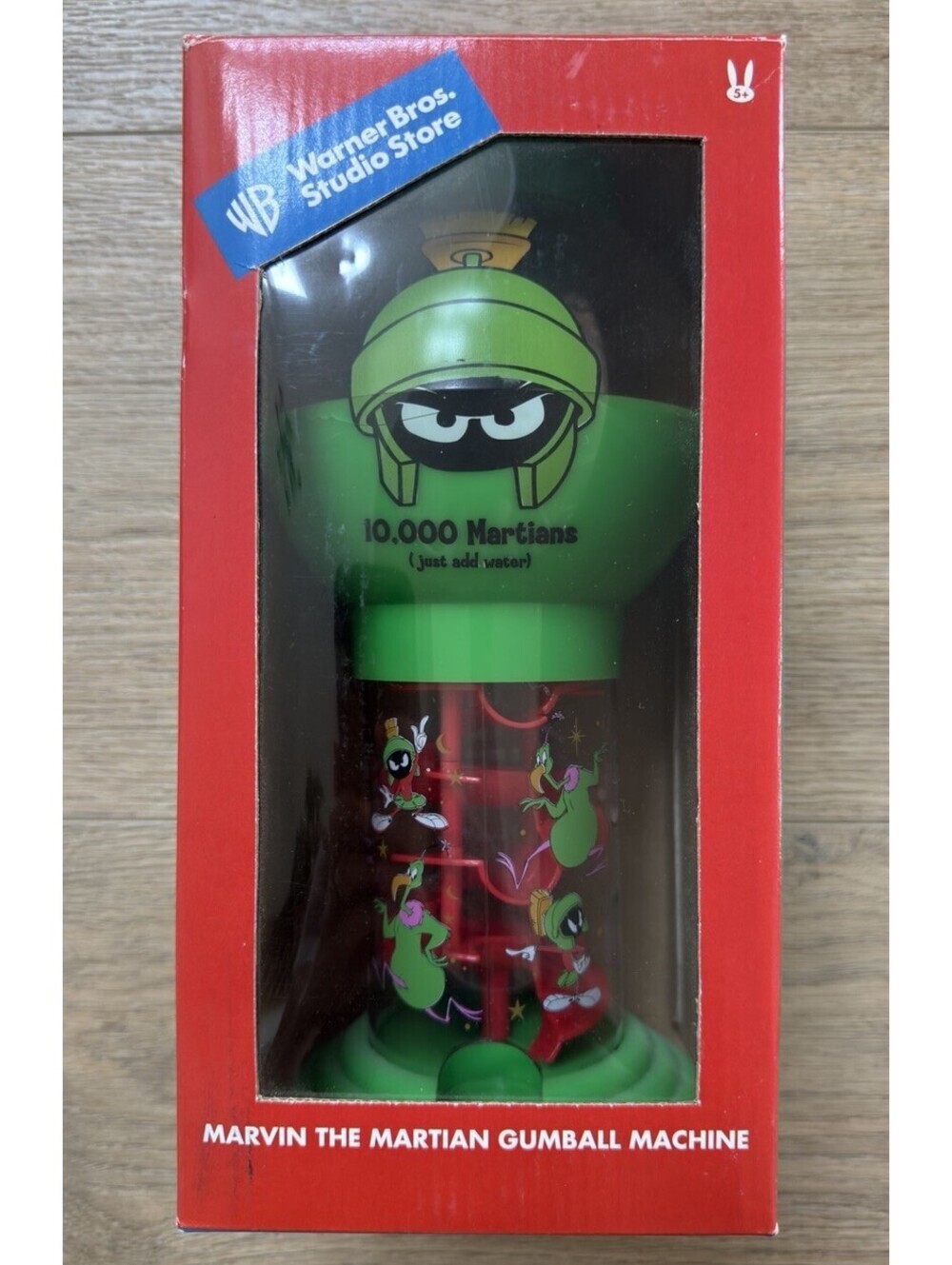 1999 Warner Bros Studio Store Marvin the Martian Gumball Machine New In Box
